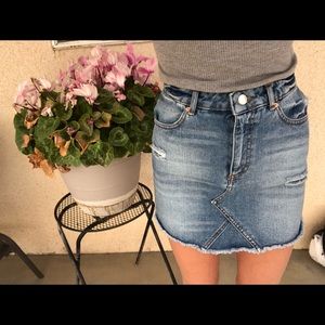 *SOLD* High waisted denim mini skirt
